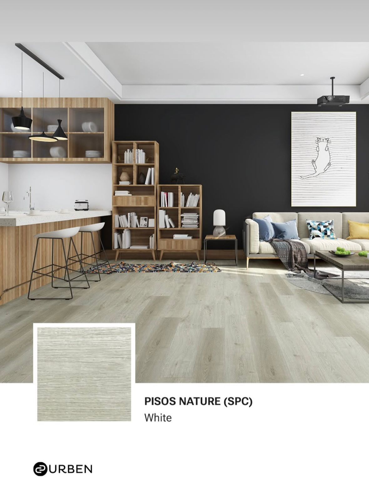 Pisos SPC Nature 3.5mm + 1mm de IXPE 0.30 capa de uso - Image 3