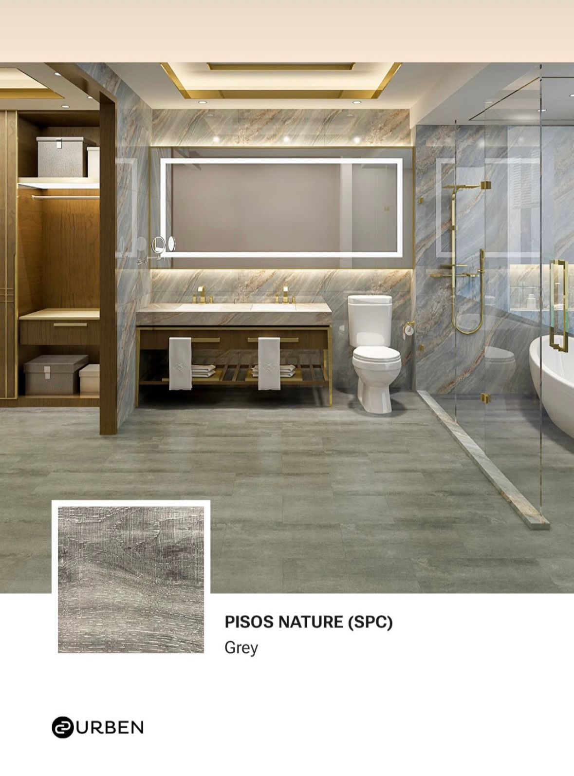 Pisos SPC Nature 3.5mm + 1mm de IXPE 0.30 capa de uso - Image 4